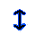 Vertical resize cursor