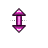 Vertical resize cursor