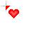 red heart cursor cursor