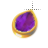 Left Amethyst in Gold Teardrop cursor