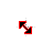 Black and Red Diagonal Resize 1 cursor