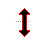 Vertical resize cursor