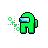 Green Diagonal Resize1 Cur cursor