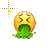 Throw up emoji cursor
