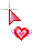 heart with wings1 cursor
