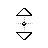 Vertical resize cursor