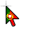 Portugal flag cursor