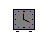 Relogio quadrado estatico cursor