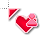 Heart pulse all red person cursor
