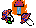 Flaming Mushrooms Cursors preview