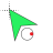 No tail Cursor Background (green) cursor