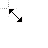 Black White Diagonal Resize 1 cursor