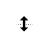 Vertical resize cursor