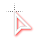 White Arrow Red Shadow Cursors preview