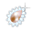 Left Pink Pearl in Diamonds cursor