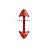 Vertical resize cursor