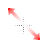 Red Cursor (Diagnoal Resize 1) cursor