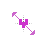 Undertale Purple Soul Diagonal Resize 1 cursor