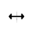 Horizontal resize cursor