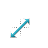 Blue Glow Diagonal Resize 2 cursor