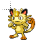 Pokemon Meowth Pixel--cursor--SweezyCursors cursor