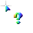 Rainbow Small Cursors preview