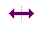 Horizontal resize cursor