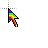 weird rainbow cursor