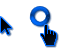 Windows 7 Black Infernal Light Blue Edit Cursors cursor preview