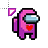 pink heartness crewmate cursor
