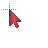 Small Red Dark H cursor