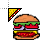 Requested | SpongeBob Krabby Patty Pixel Art Cursors preview