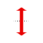 Vertical resize cursor