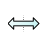 Horizontal resize cursor