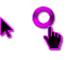 Windows 7 Black Infernal Purple-Blue Edit Cursors preview