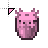Pastel Pink Axolotl Bucket Minecraft cursor