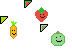 Happy Fruits and Vegetables Cursors preview