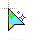 Light Blue glitter cursor cursor