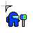 Blue loading in background cursor