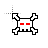 Skull Transparent Red cursor