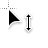 Vertical resize cursor
