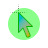 Circle cursor cursor