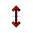 Vertical resize cursor
