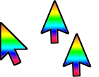 Rainbow Ultimate Horizontal XXL Cursors preview