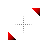 Red diagonal resize 2 cursor