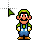 Super Mario Bros. (SNES) Big Luigi Cursors preview
