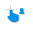 Material Blue person cursor