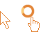 Orange And White Cursors preview