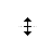 Vertical resize cursor