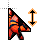 Vertical resize cursor